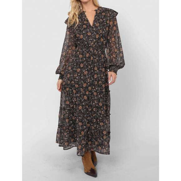 SAGE THE LABEL Dresses & Skirts - NEW SAGE THE LABEL timeless tiered maxi dress in black